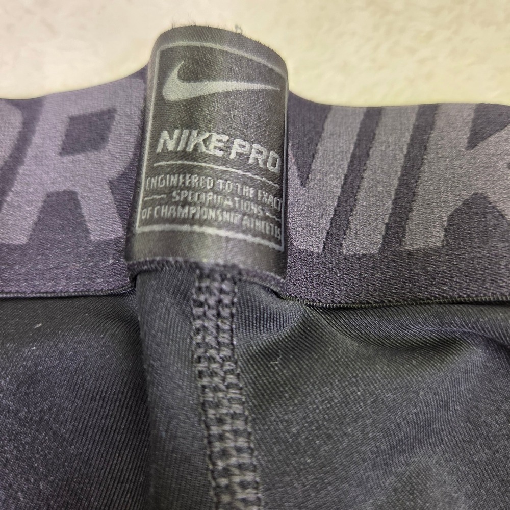Nike Pro Compression Shorts Black Athletic Gym Training Base Layer Mens Large